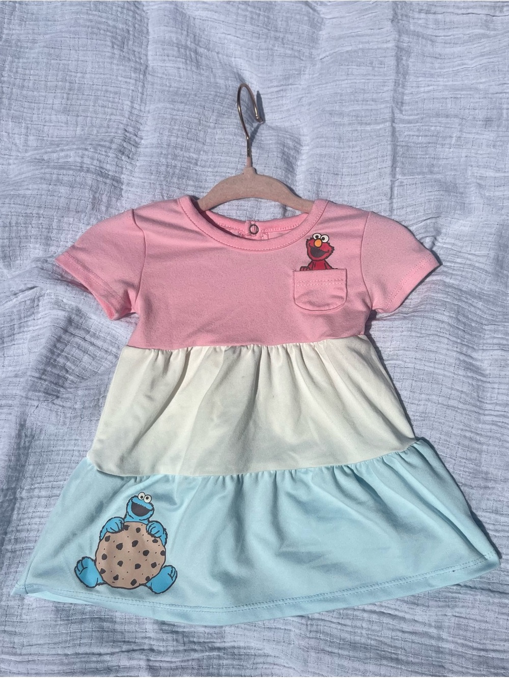 Cookie Monster and Elmo dress